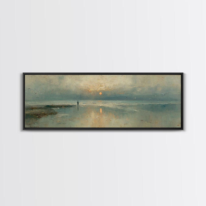 Sunrise Promise – Framed Canvas Print – Panoramic Print – Christian Art Canvas – Jesus Painting – Christian Art – Modern Christian Art