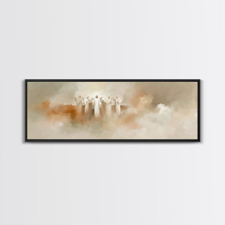 Ascension Glory Host | Framed Canvas Print | Panoramic Wall Art | Christian Art | Christian Painting | Christian Art Canvas | Christmas Art