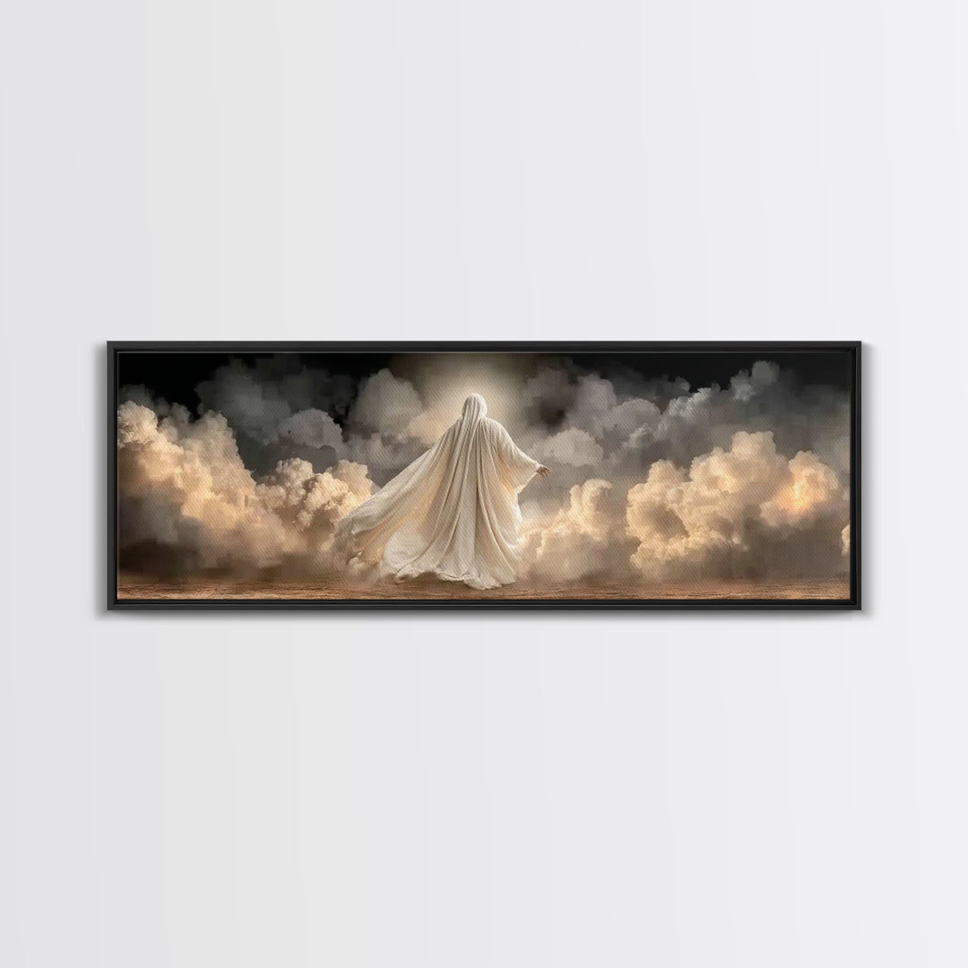 Path Of Radiance – Framed Canvas Print – Christian Art Canvas – Panoramic Painting – Christian Wall Art – Jesus Art Print – Modern Christia