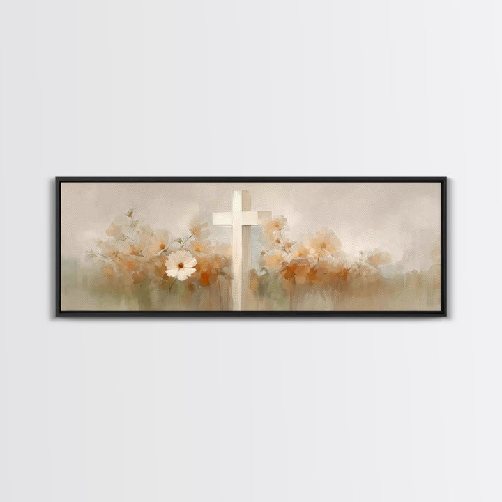 Blooming Hope, Framed Canvas Print, Christian Art Canvas, Christian Wall Art, Panoramic Print, Christian Art, Christian Gift