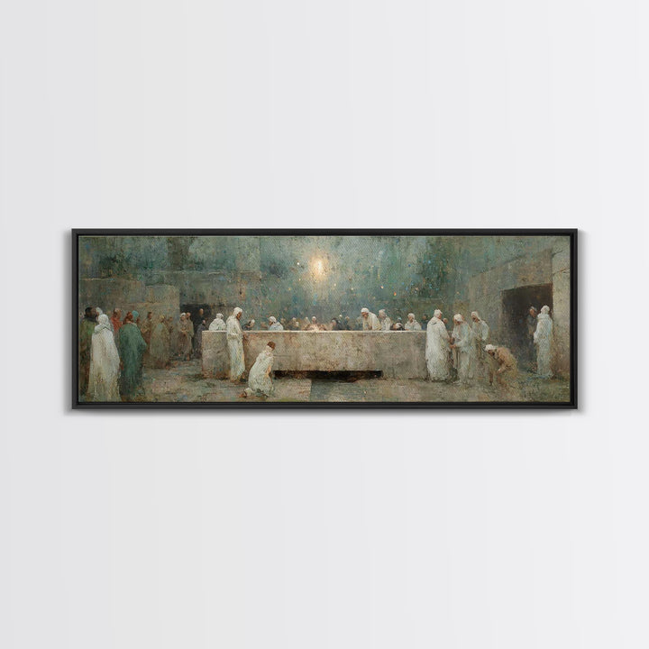 Tomb Of Light, Framed Canvas Print, Christian Art Canvas, Christian Wall Art, Panoramic Art, Christian Art, Christian Gift