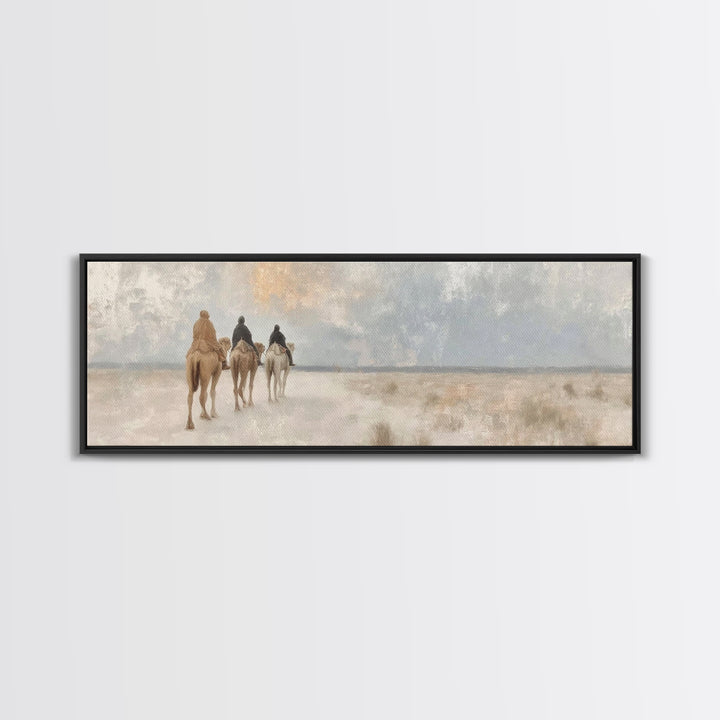 Crescent Promise – Framed Canvas Print – Panoramic Art – Christian Wall Art – Christian Art Canvas – Jesus Painting