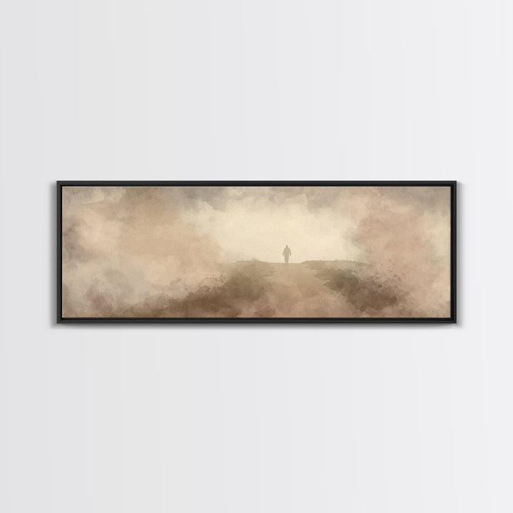 Horizon Of Hope | Framed Canvas Print | Extra Wide Art | Christian Art | Subtle Christian Art | Christian Wall Art | Jesus Art Print