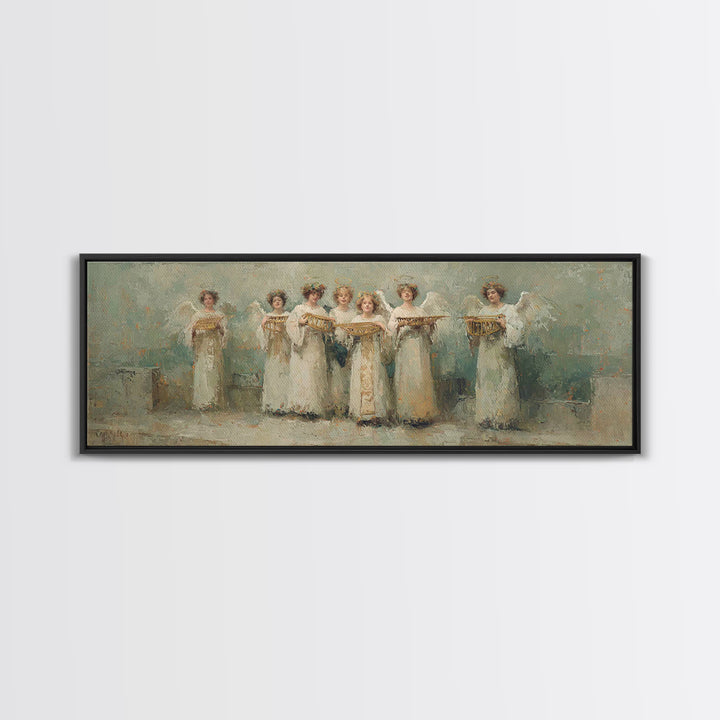 Celestial Offering, Framed Canvas Print, Christian Art Canvas, Panoramic Wall Art, Christian Wall Art, Unique Christian Art