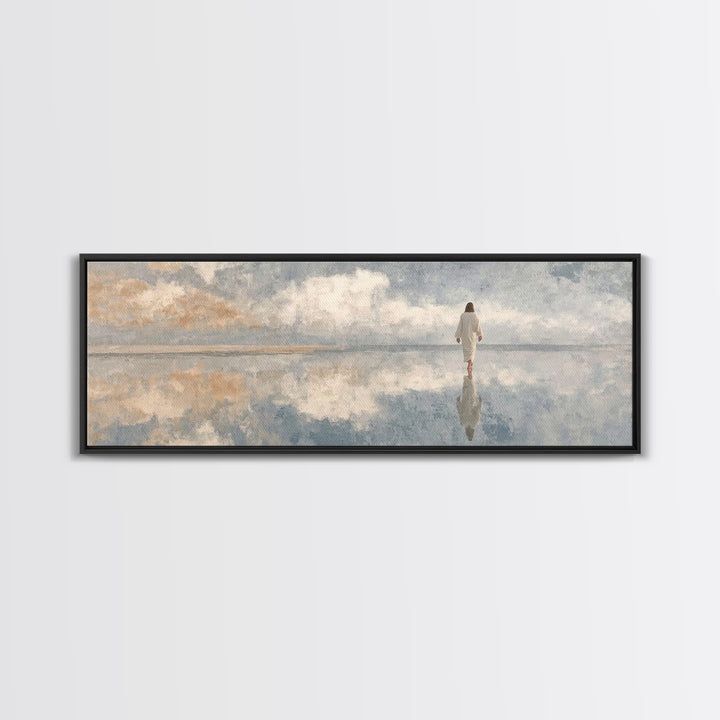 Sky Of Promise – Framed Canvas Print – Panoramic Painting – Christian Wall Art – Jesus Canvas Art – Christian Art Print