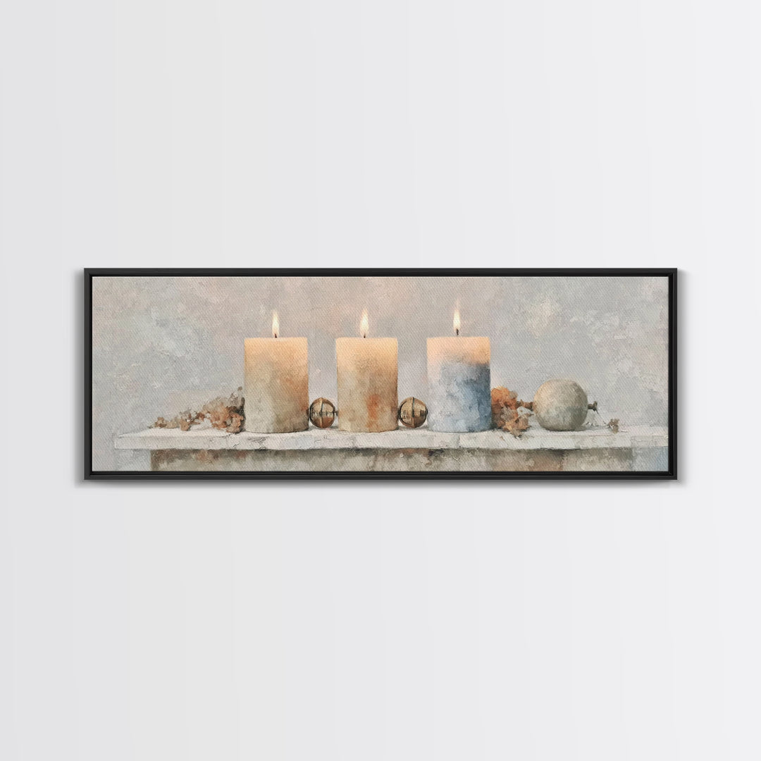 Season Of Hope – Framed Canvas Print – Panoramic Art – Christian Christmas Art – Christian Wall Art – Christian Art Canvas