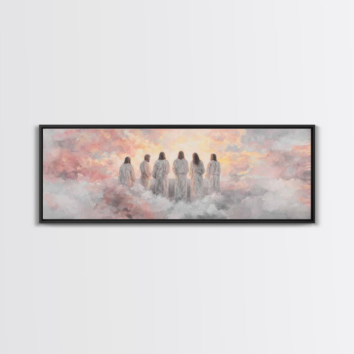 Dawn Of Grace – Framed Canvas Print – Christian Art Canvas – Panoramic Wall Art – Jesus Painting – Christian Christmas Art – Christian Deco