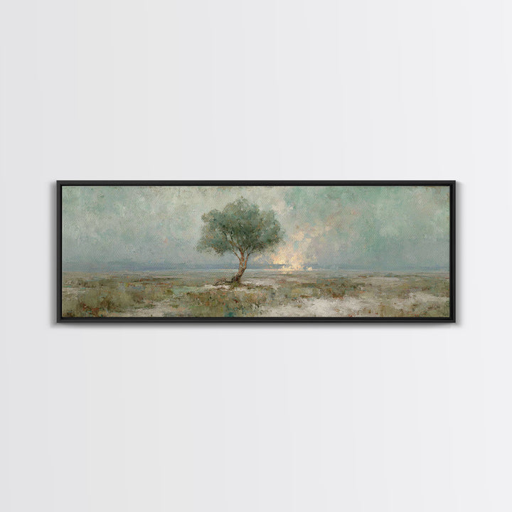 Tree Of Promise, Framed Canvas Print, Panoramic Art, Christian Art Canvas, Christian Wall Art, Christian Painting, Christmas Art