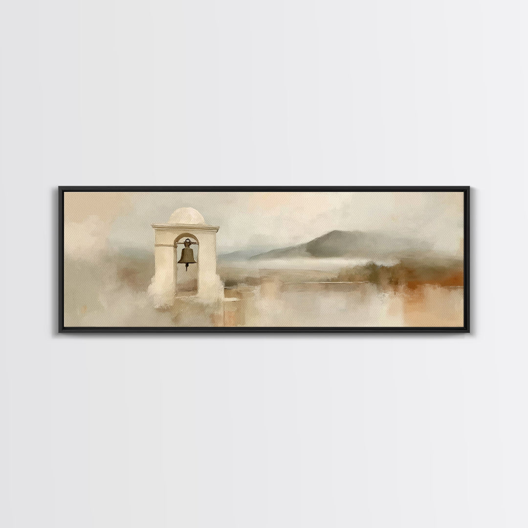 Faithful Horizon, Framed Canvas Print, Panoramic Print, Christian Art Canvas, Christian Painting, Christian Wall Art, Christmas Art