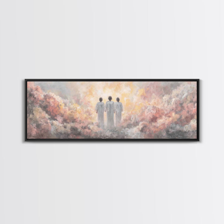 Soft Wings Arising | Framed Canvas Print | Christian Christmas Art | Panoramic Wall Art | Christian Art Canvas | Christian Decor | Christma