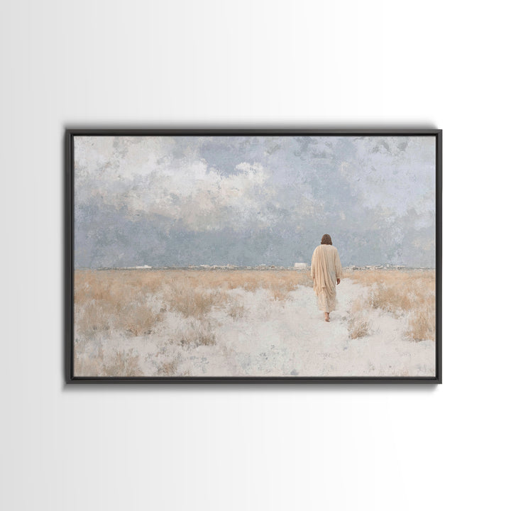 City Of Mercy, Framed Canvas Print, Christian Art Canvas, Christian Wall Art, Jesus Painting, Subtle Christian Art, Christian Gift