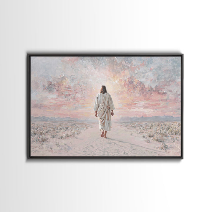 Dawn Of Redemption – Framed Canvas Print – Christian Wall Art – Christian Art Canvas – Jesus Painting – Modern Christian Art – Christian Gi