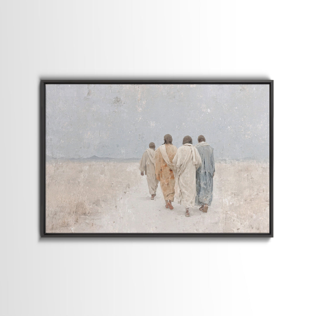 Journey Of Grace – Framed Canvas Print – Christian Wall Art – Christian Art Canvas – Jesus Painting – Subtle Christian Art – Christian Gift