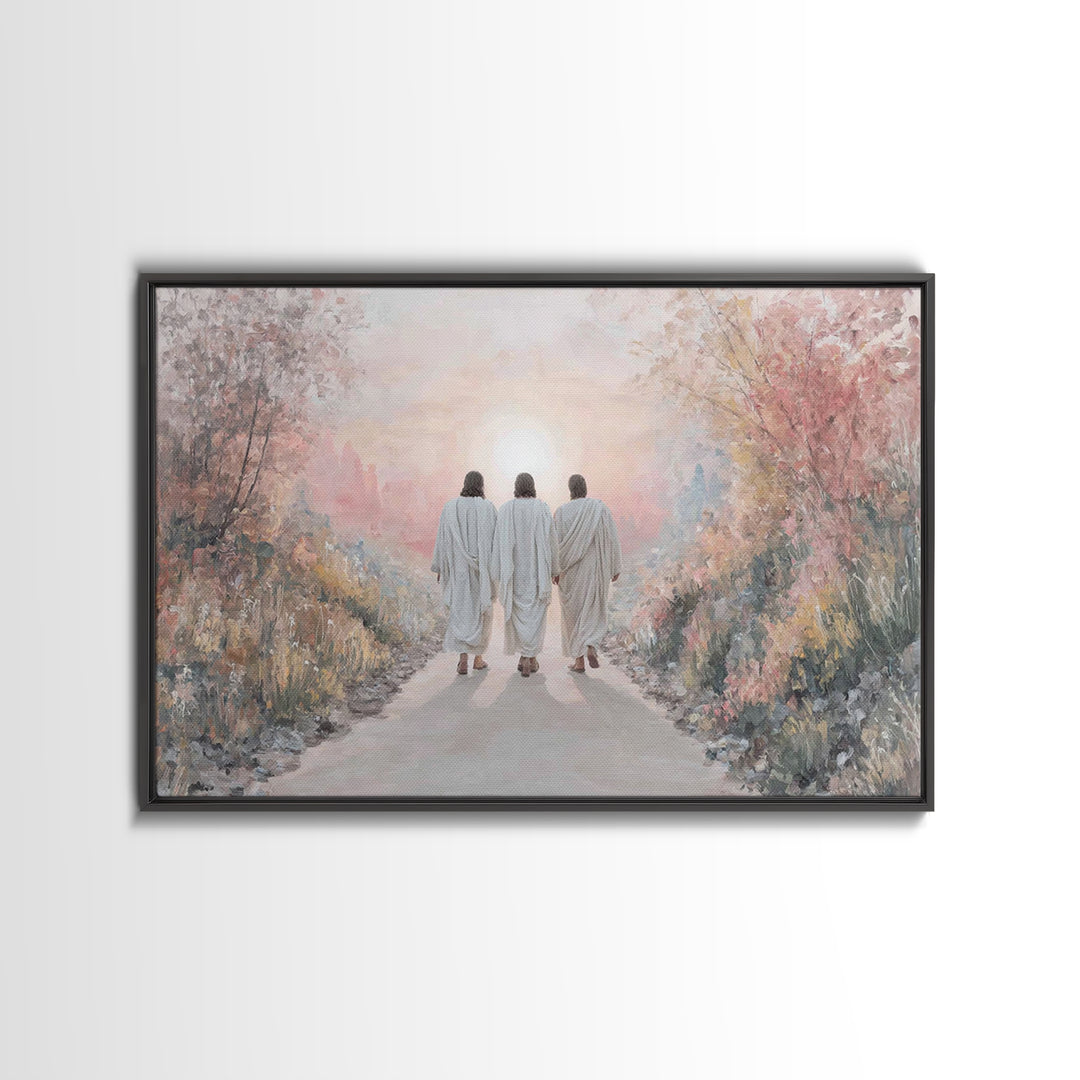 Pathway Of Hope, Framed Canvas Print, Christian Art Canvas, Christian Wall Art, Jesus Painting, Vintage Christian Art, Christian Gift Ideas