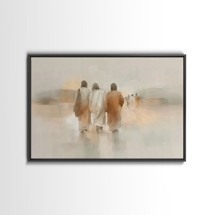 Threefold Mercy | Framed Canvas Print | Christian Wall Art | Christian Art Canvas | Jesus Painting | Minimalist Christian Art | Christian G