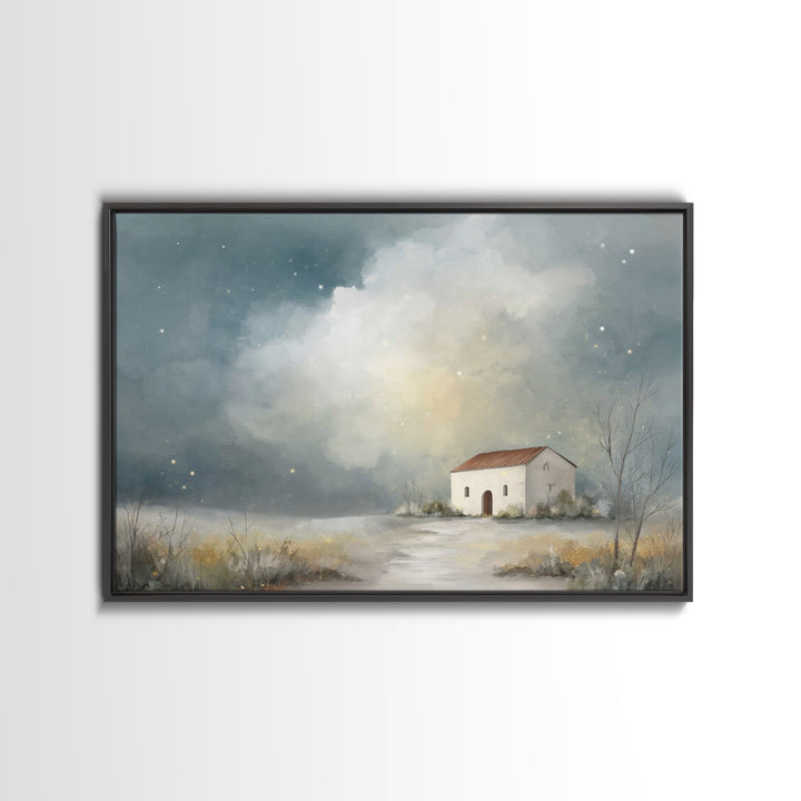 Chapel Of Stars, Framed Canvas Print, Christian Wall Art, Christian Art Canvas, Christian Art, Christian Decor, Subtle Christian Art