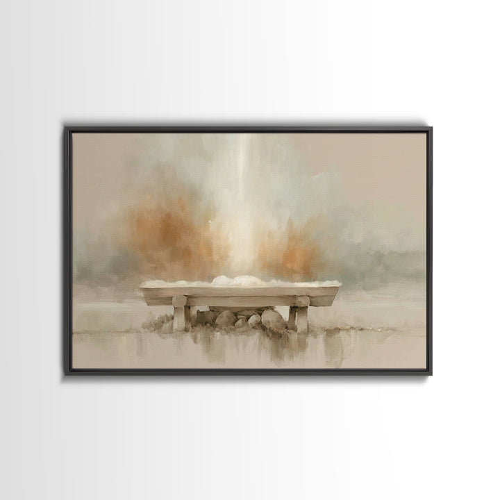 Holy Night Cradle – Framed Canvas Print – Christmas Art – Christian Wall Art – Christian Christmas Art – Christian Art Canvas – Nativity Ar