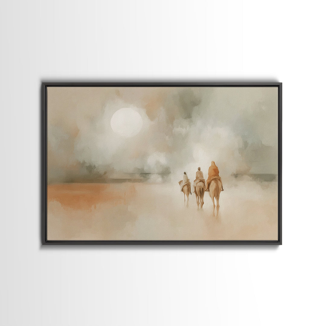 Radiant Dawn Path – Framed Canvas Print – Christian Art Canvas – Christian Decor – Christian Wall Art – Christmas Art – Christian Christmas