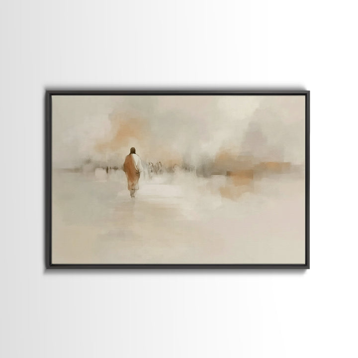 Sacred Steps, Framed Canvas Print, Christian Art Canvas, Jesus Painting, Christian Wall Art, Subtle Christian Paintings