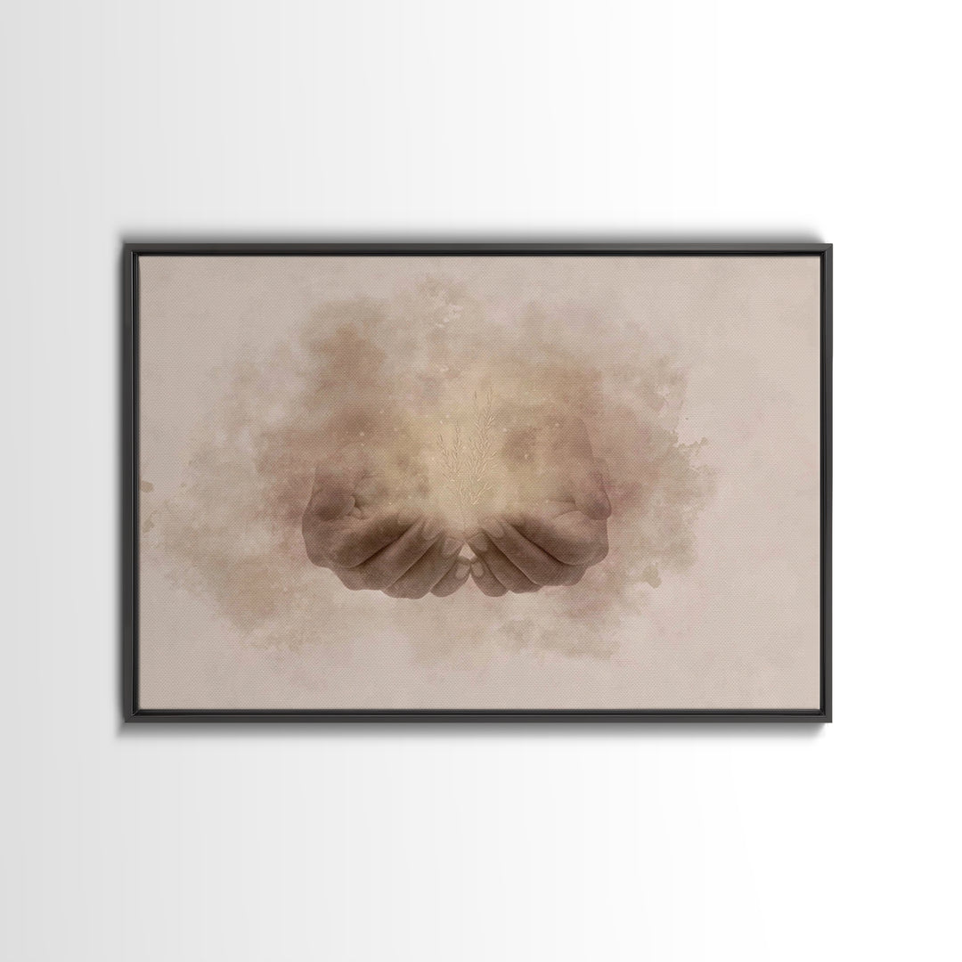 Seeds Of Mercy – Framed Canvas Print – Christian Wall Art – Christian Art Canvas – Subtle Christian Art – Christian Art Prints – Christian