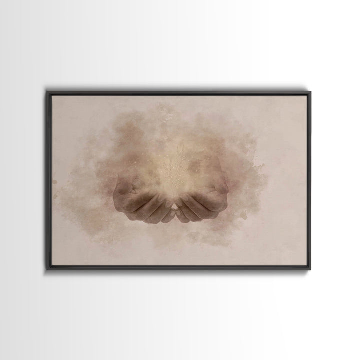 Seeds Of Mercy – Framed Canvas Print – Christian Wall Art – Christian Art Canvas – Subtle Christian Art – Christian Art Prints – Christian