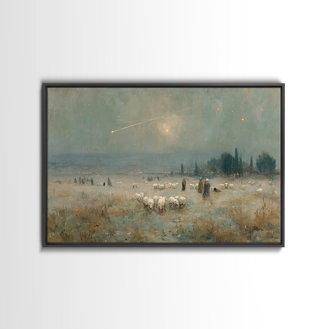 Journey of the Wise | Framed Canvas Print | Christmas Wall Art | Christian Christmas Art | Christian Art Canvas | Vintage Christmas Art | C
