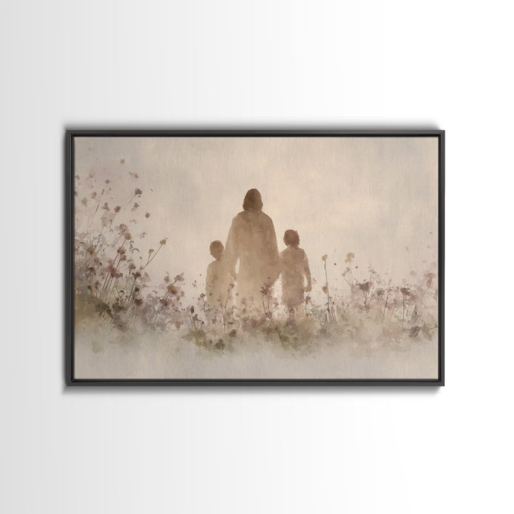 Walk Of Grace – Framed Canvas Print – Jesus Painting – Christian Wall Art – Christian Art Canvas – Christian Art – Christian Gift Ideas