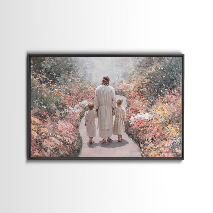 Walk Of Innocence | Framed Canvas Print | Christian Wall Art | Christian Art Canvas | Christian Art | Christian Gift