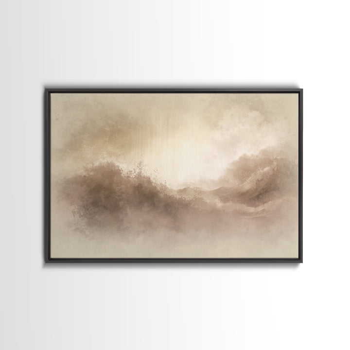 Eternal Refuge – Framed Canvas Print – Christian Art Print – Jesus Painting – Minimalist Christian Art – Christian Wall Art – Christian Chr