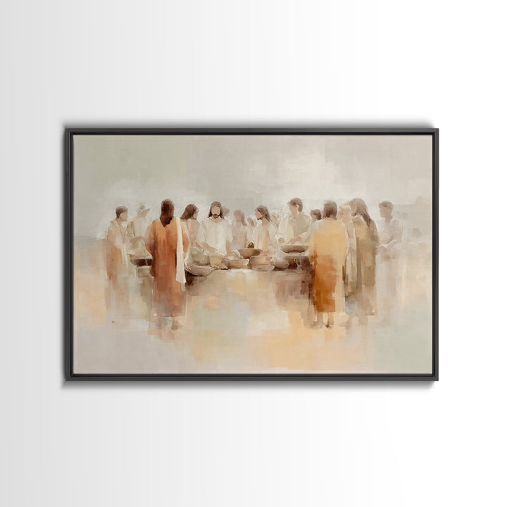 Circle Of Hope – Framed Canvas Print – Christian Wall Art – Christian Art Canvas – Jesus Painting – Christian Art Work – Modern Christian P