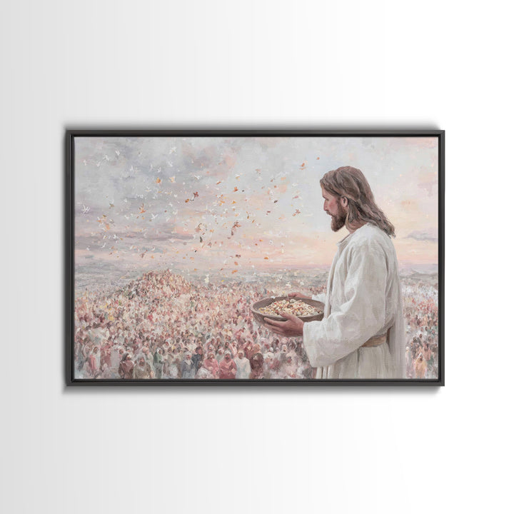 Hillside Abundance – Framed Canvas Print – Christian Art Canvas – Christian Art – Christian Wall Art – Jesus Painting – Large Christian Pai