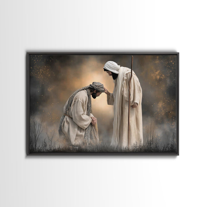 Fields Of Mercy – Framed Canvas Print – Christian Wall Art – Jesus Painting – Christian Art Canvas – Christian Decor – Christian Gift
