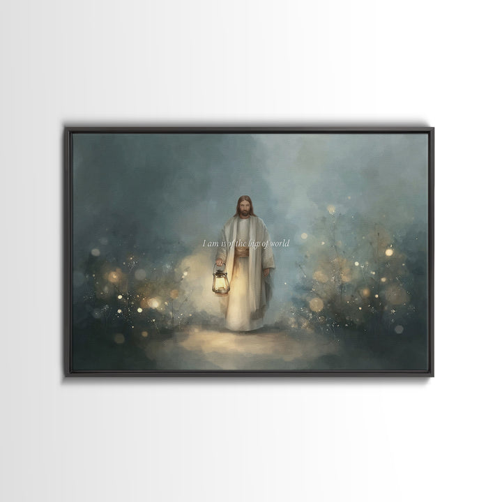Pathway Of Hope – Framed Canvas Print – Christian Christmas Art – Jesus Painting – Christian Wall Art – Christmas Art Framed – Christian De