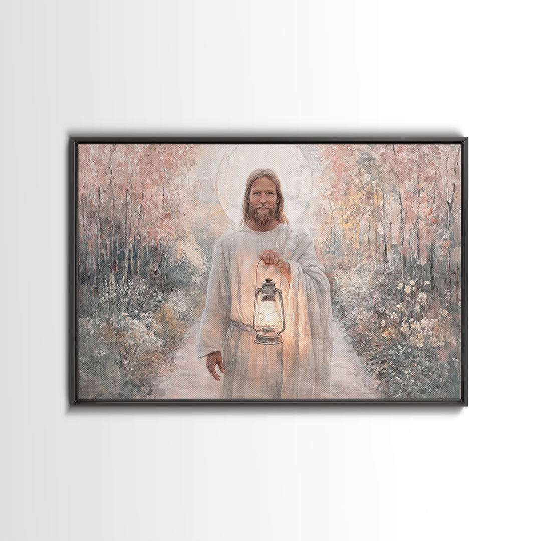 Radiant Way Home – Framed Canvas Print – Christian Wall Art – Christian Art Canvas – Jesus Painting – Christian Gift Ideas – Modern Christi