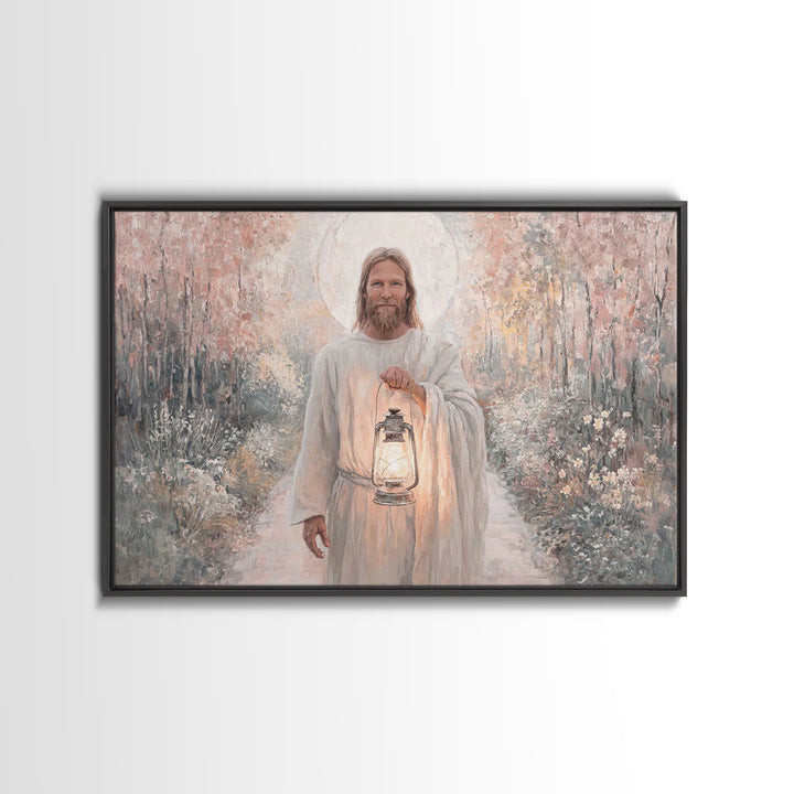 Radiant Way Home – Framed Canvas Print – Christian Wall Art – Christian Art Canvas – Jesus Painting – Christian Gift Ideas – Modern Christi