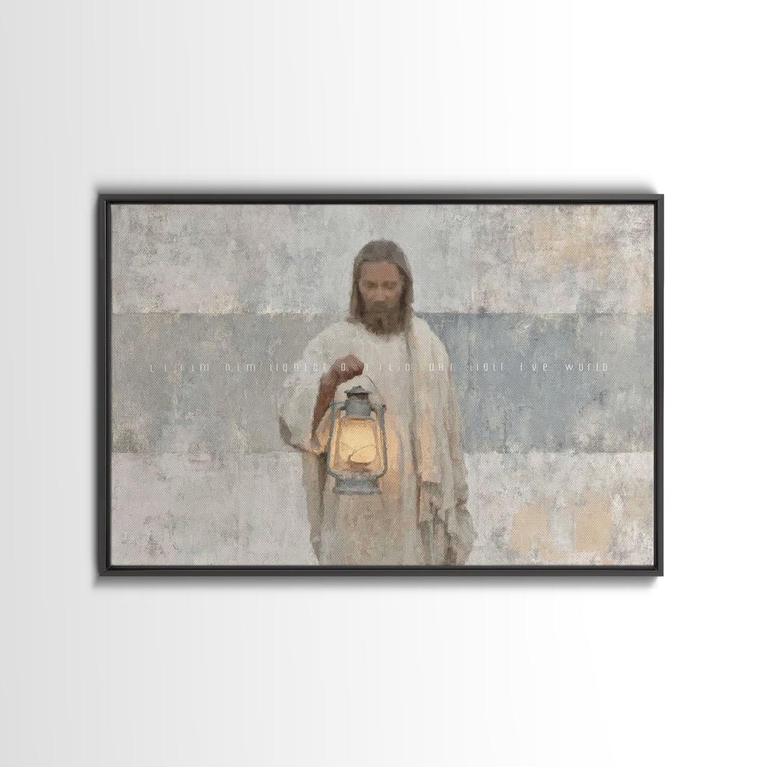Soft Morning Light | Framed Canvas Print | Christian Wall Art | Jesus Canvas Art | Christian Art Canvas | Subtle Christian Art | Christian