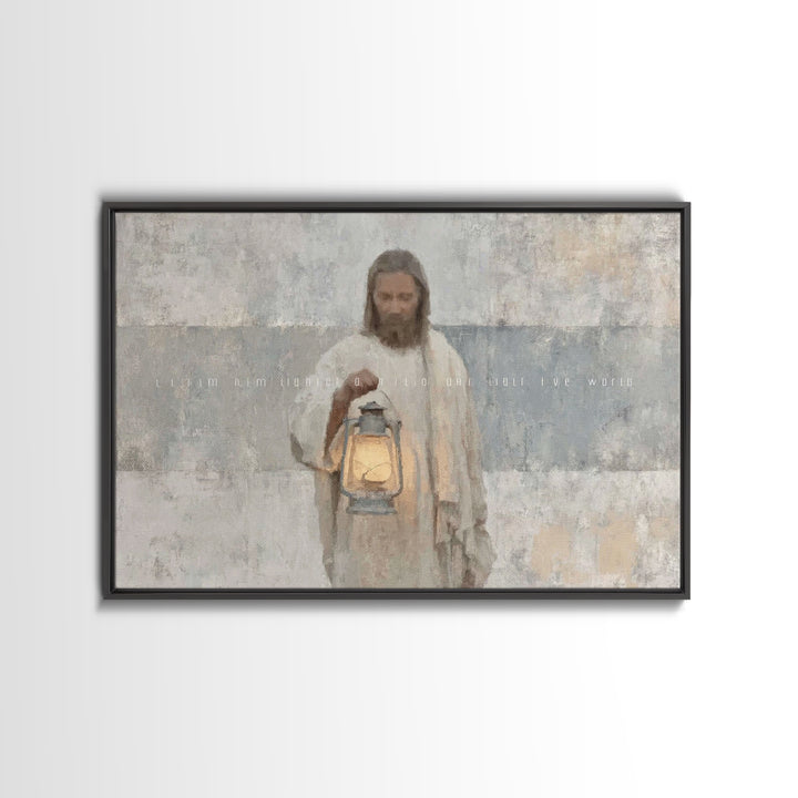Soft Morning Light | Framed Canvas Print | Christian Wall Art | Jesus Canvas Art | Christian Art Canvas | Subtle Christian Art | Christian