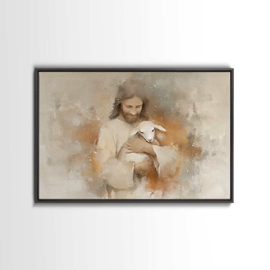 Warm Embrace Light – Framed Canvas Print – Christian Art Canvas – Jesus Paintings – Christian Wall Art – Christian Gift Ideas – Christian A