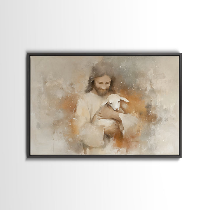 Warm Embrace Light – Framed Canvas Print – Christian Art Canvas – Jesus Paintings – Christian Wall Art – Christian Gift Ideas – Christian A