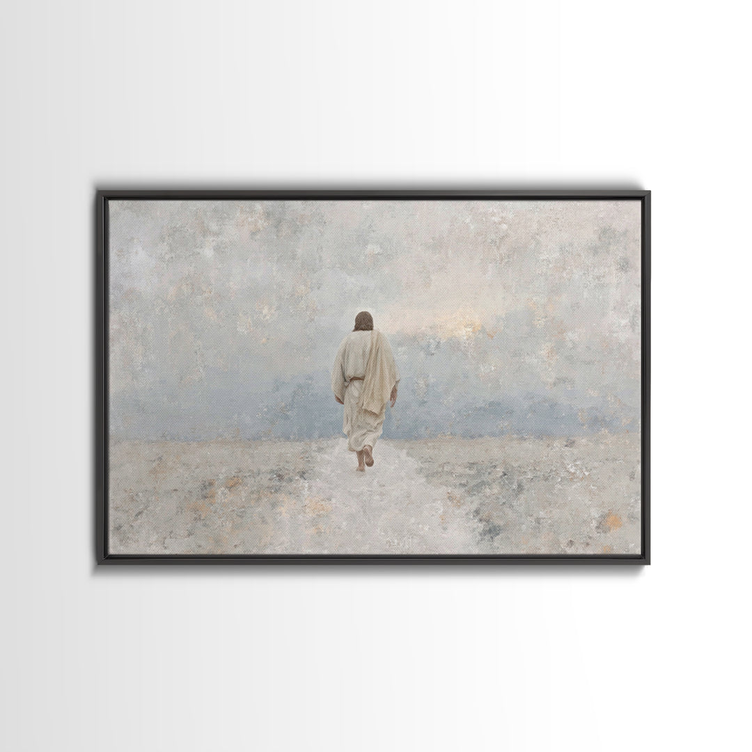 Heaven’s Horizon | Framed Canvas Print | Christian Wall Art | Jesus Painting | Christian Art Canvas | Unique Christian Art