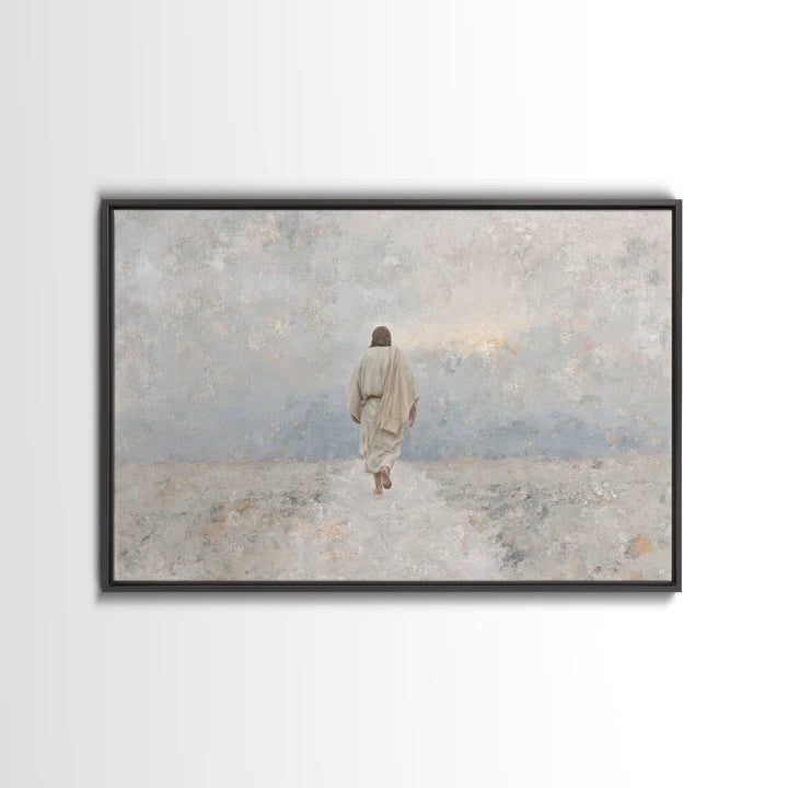 Heaven’s Horizon | Framed Canvas Print | Christian Wall Art | Jesus Painting | Christian Art Canvas | Unique Christian Art