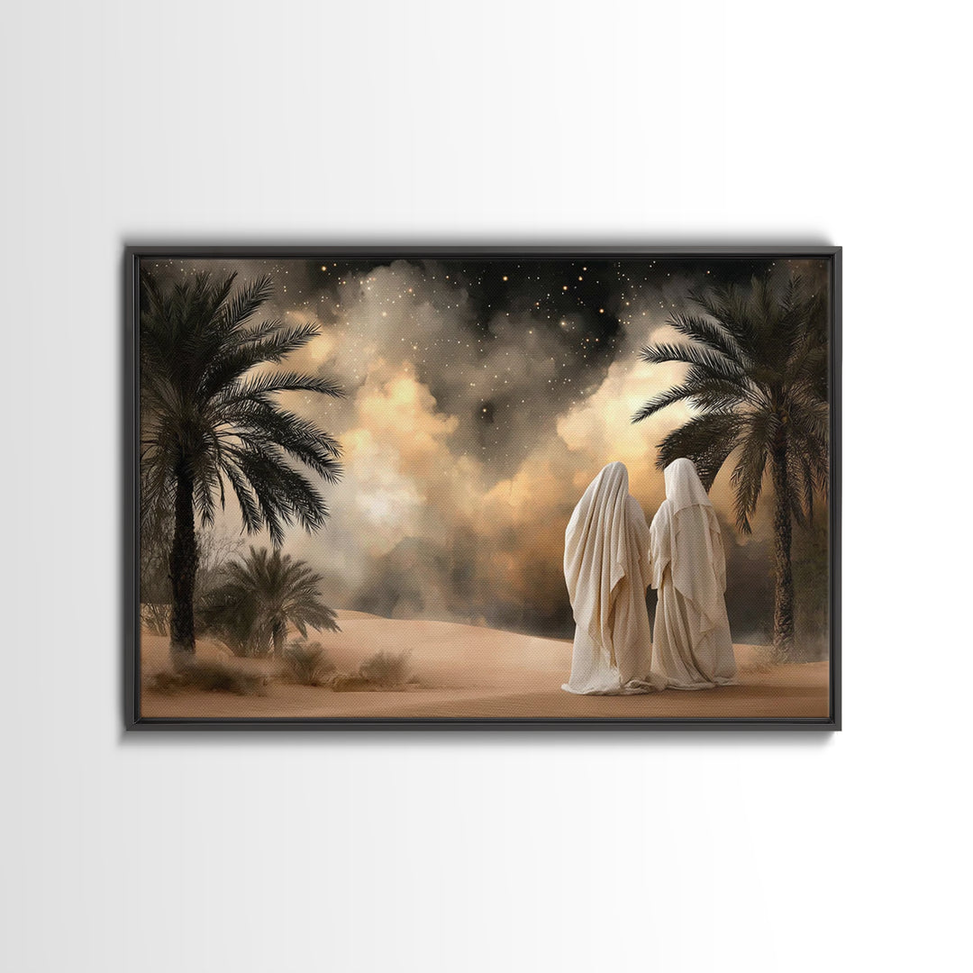 Circle Of Hope – Framed Canvas Print – Christian Art Canvas – Christian Wall Art – Minimalist Christian Art – Christian Painting – Christia