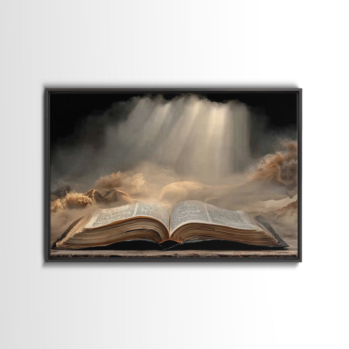Night Of Wonder – Framed Canvas Print – Christian Wall Art – Christian Art Canvas – Christian Christmas Art – Jesus Painting – Christian De