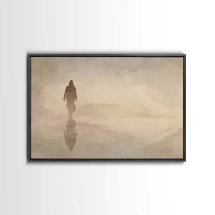 Path Of Mercy – Framed Canvas Print – Christian Wall Art – Jesus Painting – Christian Art Canvas – Moody Christian Art – Christian Decor Fo