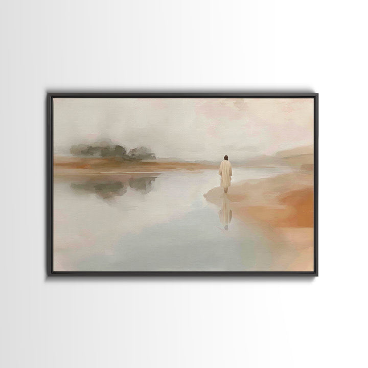 Dawn Of Faith | Framed Canvas Print | Christian Art Canvas | Jesus Painting | Christian Wall Art | Vintage Christian Art | Christian Christ