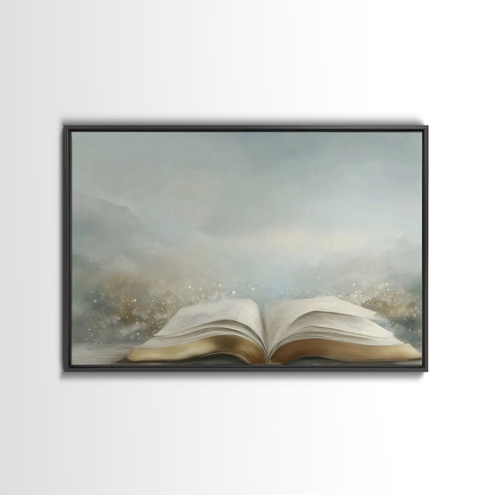 Spirit Of Wisdom – Framed Canvas Print – Christian Wall Art – Christian Painting – Christian Art Canvas – Minimalist Christian Art – Christ
