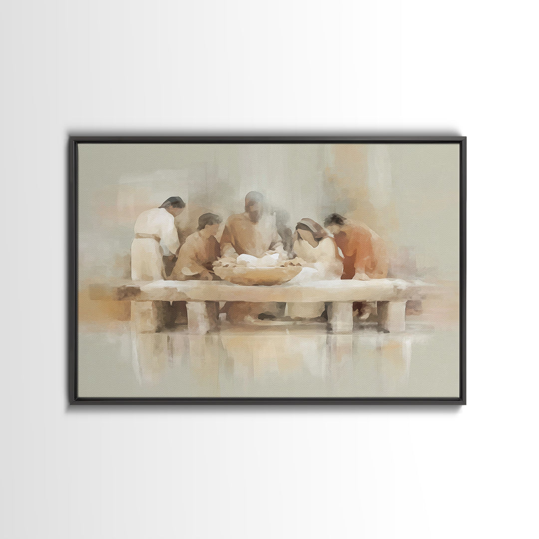Gathering Of Grace – Framed Canvas Print – Christian Art Canvas – Christian Wall Art – Christian Art – Christian Gift Ideas – Modern Christ