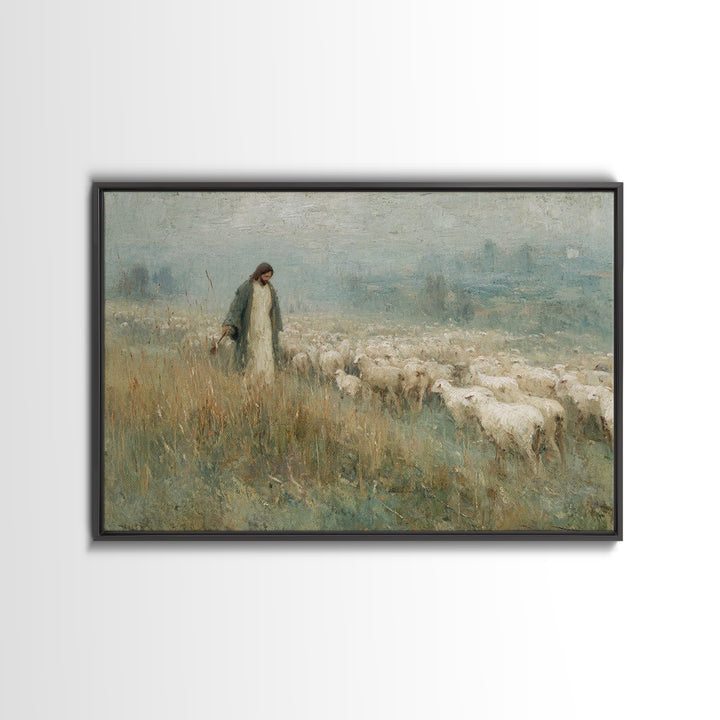 Jerusalem Crowds – Framed Canvas Print – Christian Art Print – Jesus Painting – Christian Wall Art – Christmas Art Prints – Christian Gift