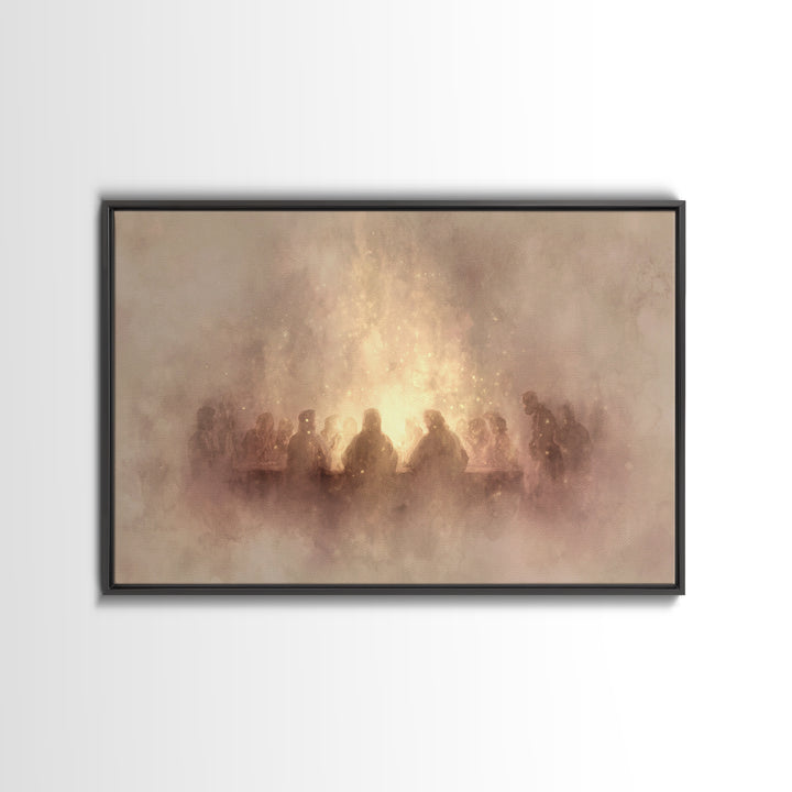 Upper Room Light – Framed Canvas Print – Christian Art Canvas – Christian Wall Art – Christian Christmas Art – Christian Painting – Christi
