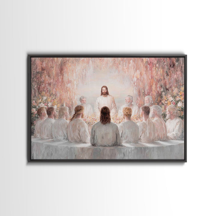 Garden Covenant – Framed Canvas Print – Christian Christmas Art – Jesus Art Print – Christian Wall Art – Unique Christian Art – Christian D